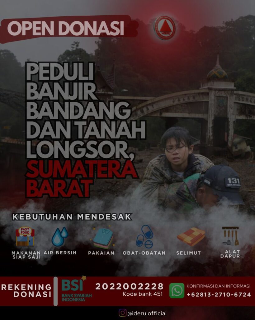Pray for Sumatera open donasi