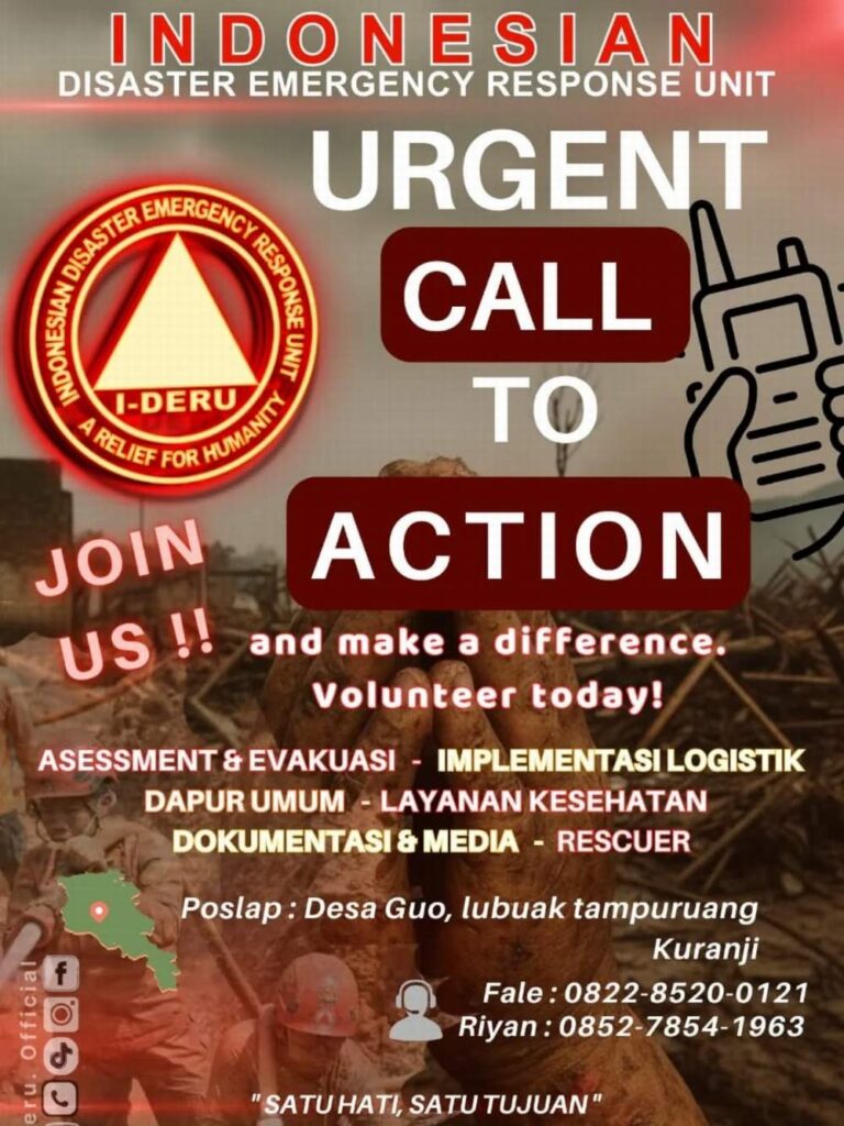 IDERU urgent call to action