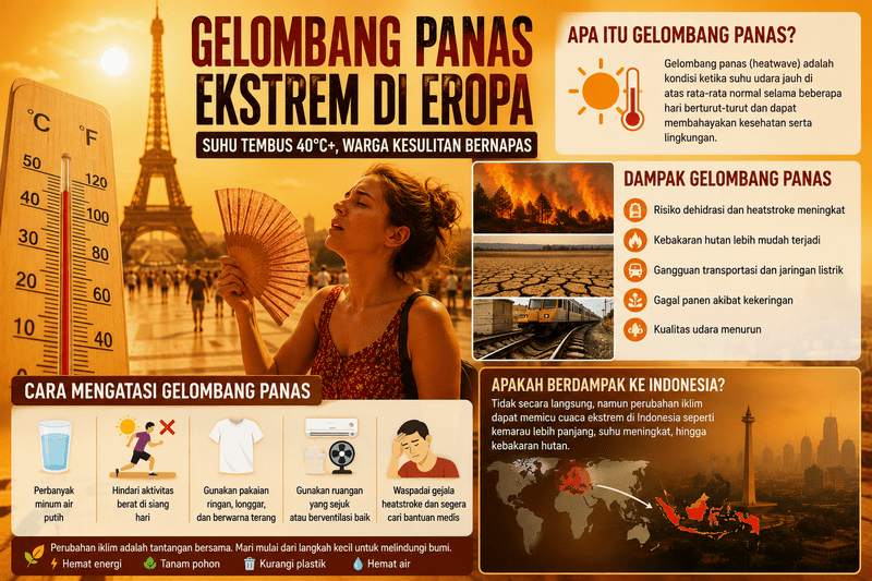 Gelombang panas di eropa