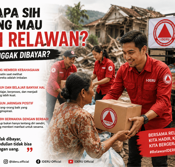 Jadi relawan tidak dibayar
