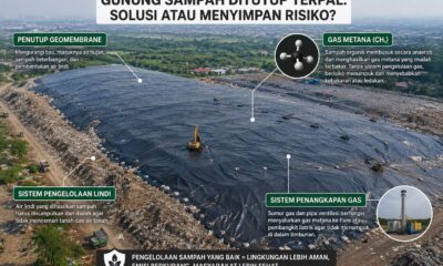 Gunung Sampah Ditutup Terpal
